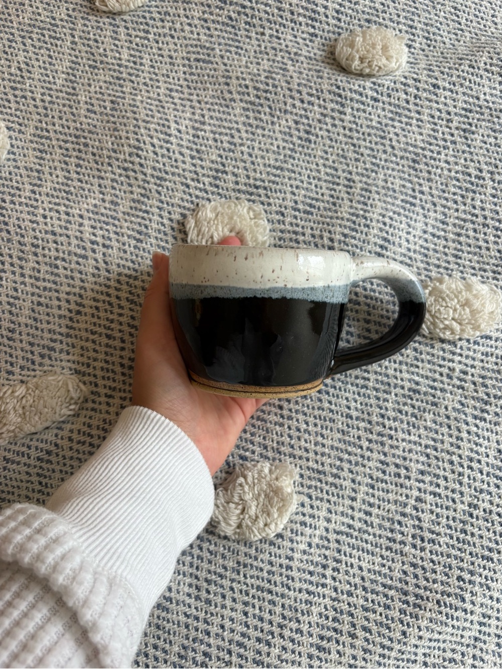 Handmaid ceramic pottery mug